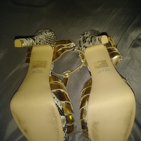 COLIN STUART snake print women's heels size 9 - Picture 3 of 5